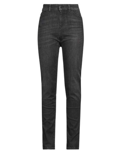 Emporio Armani Woman Jeans Charcoal Size 25 Cotton, Modal, Elastomultiester, Elastane In Grey