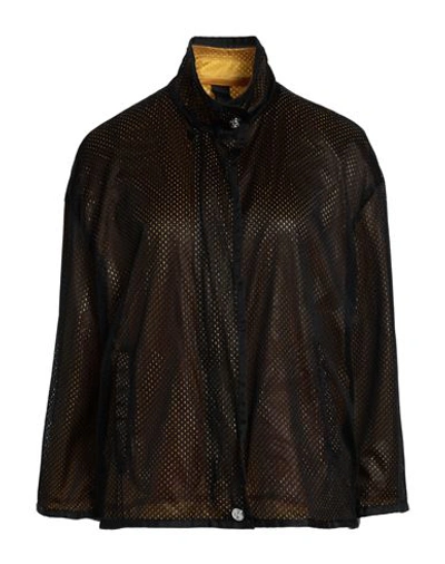 Shop A.testoni A. Testoni Woman Jacket Black Size 10 Polyamide