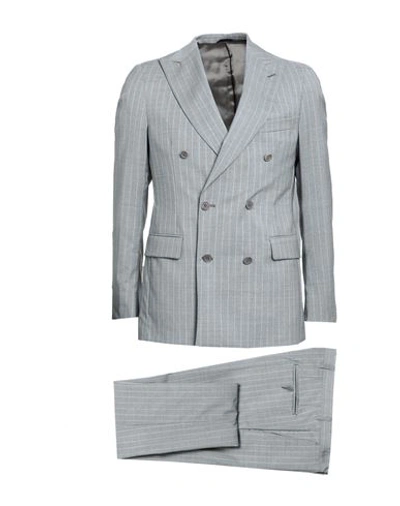 Shop Tombolini Man Suit Light Grey Size 48 Virgin Wool