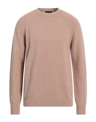 Shop Roberto Collina Man Sweater Blush Size 36 Wool, Nylon, Elastane In Pink
