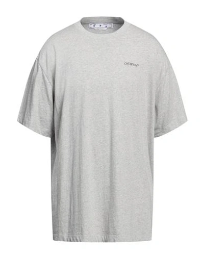 Shop Off-white Man T-shirt Grey Size M Cotton