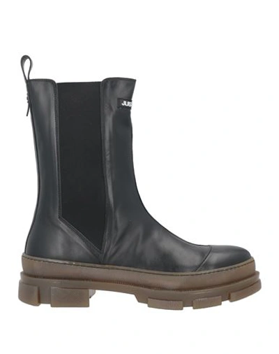 Shop Just Cavalli Man Boot Black Size 7.5 Leather