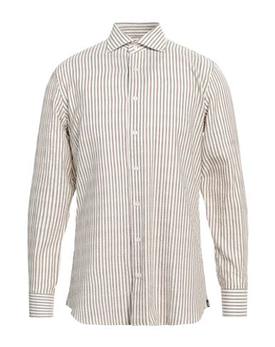 Shop Lardini Man Shirt Ivory Size 15 ¾ Cotton In White