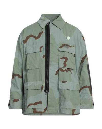 Oamc Re:work Man Jacket Sage Green Size Xl Cotton, Polyester In Sage Green