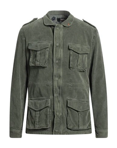 Shop Displaj Man Jacket Military Green Size L Cotton, Elastane