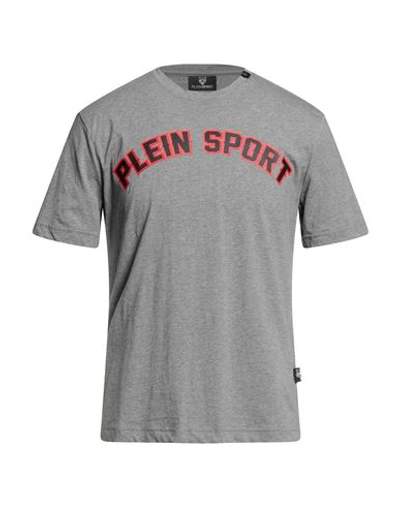 Shop Plein Sport Man T-shirt Grey Size S Cotton