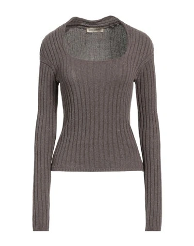 Shop Gentryportofino Woman Sweater Khaki Size 6 Cashmere In Beige