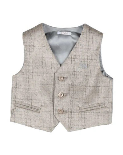Shop Le Bebé Newborn Boy Tailored Vest Grey Size 3 Cotton, Viscose, Elastane
