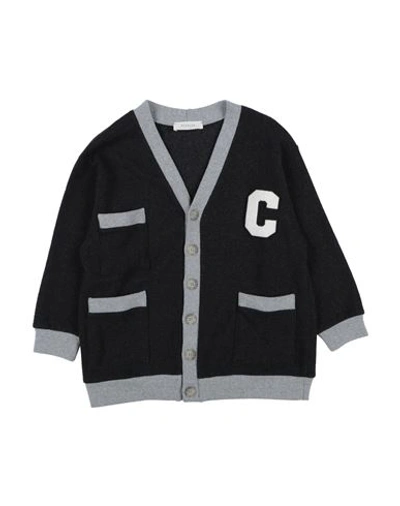 Shop Fiorile Toddler Girl Cardigan Steel Grey Size 6 Cotton, Synthetic Fibers, Elastane