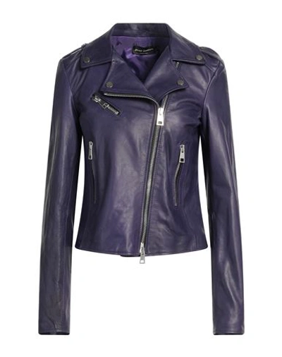 Shop Street Leathers Woman Jacket Purple Size Xl Soft Leather
