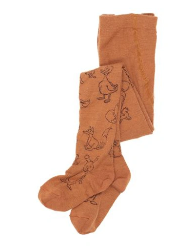 Shop Mp Toddler Girl Socks & Hosiery Camel Size 3 Wool, Polyamide, Elastane In Beige