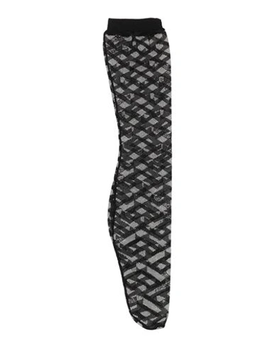 Shop Versace Woman Socks & Hosiery Black Size S Polyamide, Elastane