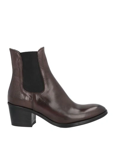 Shop 1725.a Woman Ankle Boots Dark Brown Size 8 Leather
