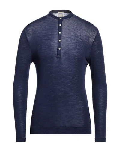 Shop Massimo Alba Man Sweater Midnight Blue Size M Wool