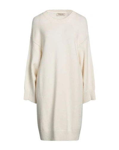 Shop Gentryportofino Woman Mini Dress Ivory Size 8 Cashmere In White