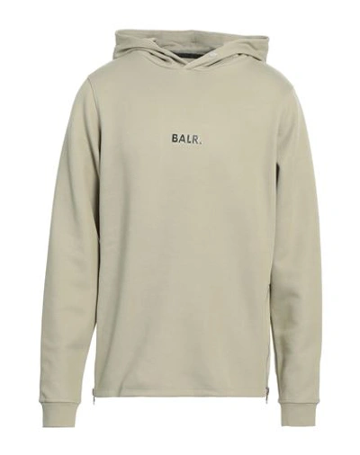 Shop Balr. Man Sweatshirt Military Green Size Xl Cotton, Elastane