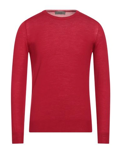 Ferrante Man Sweater Red Size 50 Merino Wool In Red