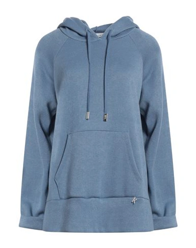 Shop Kaos Woman Sweater Pastel Blue Size L Viscose, Polyester, Nylon