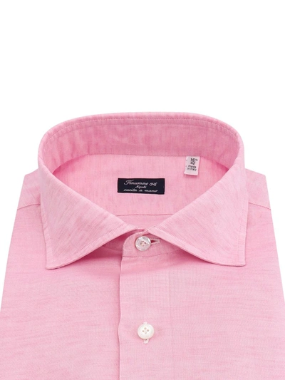 Shop Finamore Shirt In Pink
