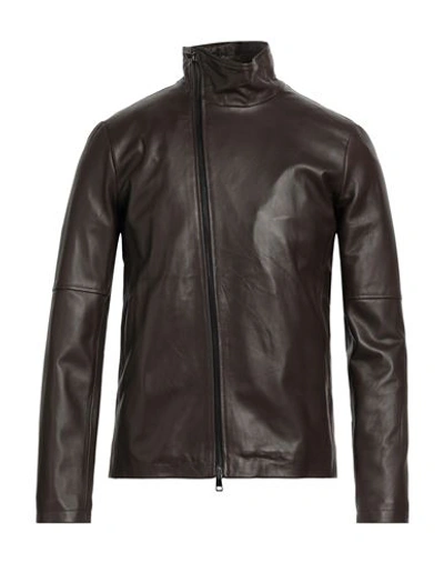 Shop Street Leathers Man Jacket Dark Brown Size Xxl Soft Leather