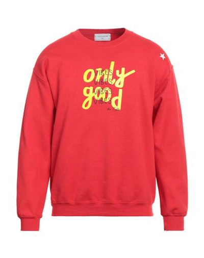 Shop The Editor Man Sweatshirt Red Size Xxl Cotton, Polyester