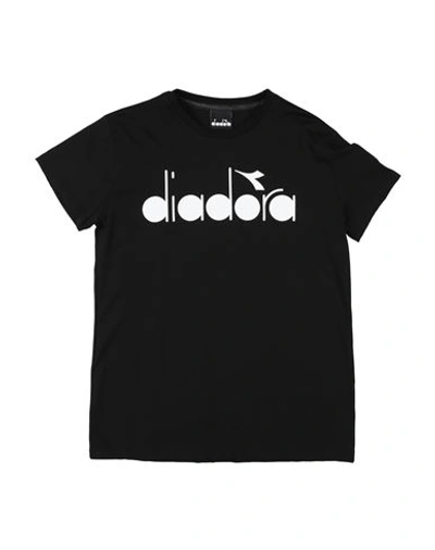 Shop Diadora Toddler Boy T-shirt Black Size 4 Cotton