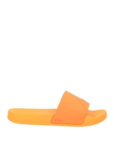 Shop A-cold-wall* Man Sandals Orange Size 9 Rubber