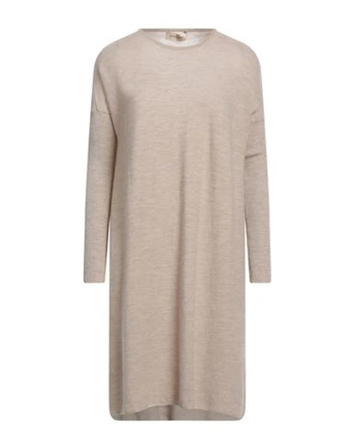 Shop Gentryportofino Woman Mini Dress Beige Size 4 Cashmere