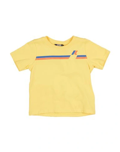 Shop K-way Toddler Boy T-shirt Yellow Size 6 Cotton