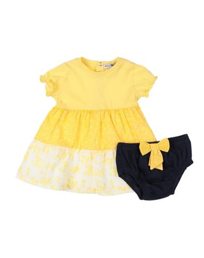 Shop Yours By 02tandem Newborn Girl Baby Dress Yellow Size 0 Cotton