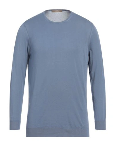 Shop Cruciani Man Sweater Light Blue Size 42 Cotton