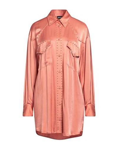 Just Cavalli Woman Shirt Salmon Pink Size 4 Viscose In Pink
