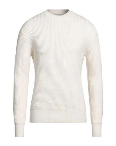Shop Lucques Man Sweater Ivory Size 36 Polyamide, Viscose, Wool, Cashmere In White