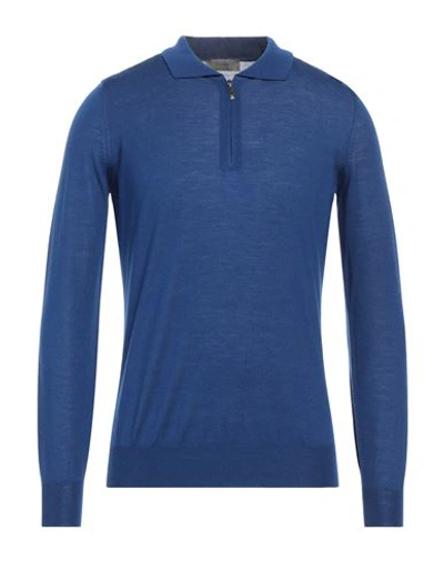 Shop Ferrante Man Sweater Blue Size 38 Merino Wool