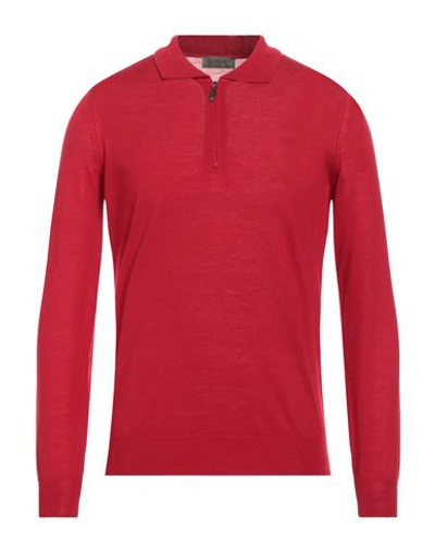 Ferrante Man Sweater Red Size 50 Merino Wool In Red