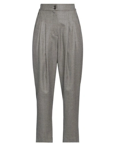 Gentryportofino Woman Pants Dark Brown Size 6 Virgin Wool In Brown