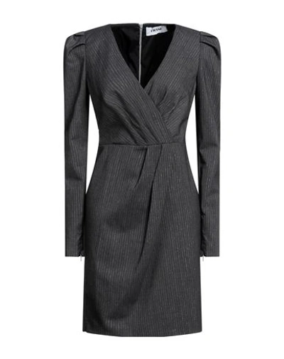 Shop Frase Francesca Severi Woman Midi Dress Grey Size 6 Polyester, Wool, Viscose, Elastane, Polyamide