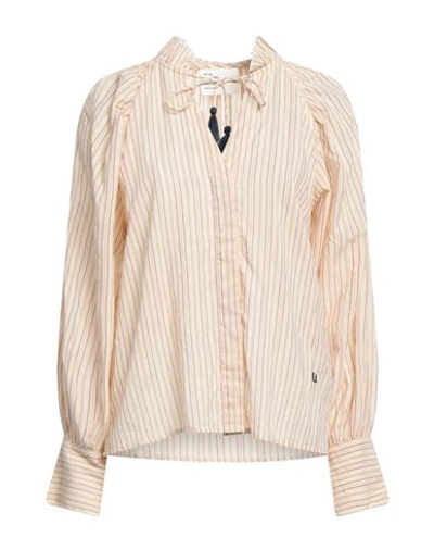 Shop Leon & Harper Woman Shirt Beige Size L Cotton