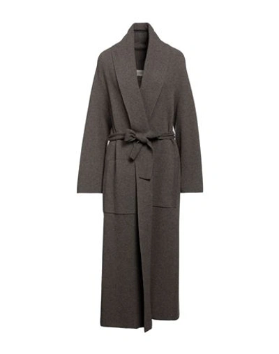Shop Gentryportofino Woman Cardigan Dove Grey Size 6 Cashmere