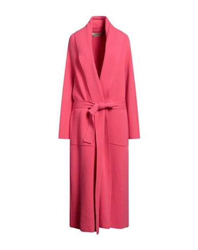 Shop Gentryportofino Woman Cardigan Fuchsia Size 12 Cashmere In Pink