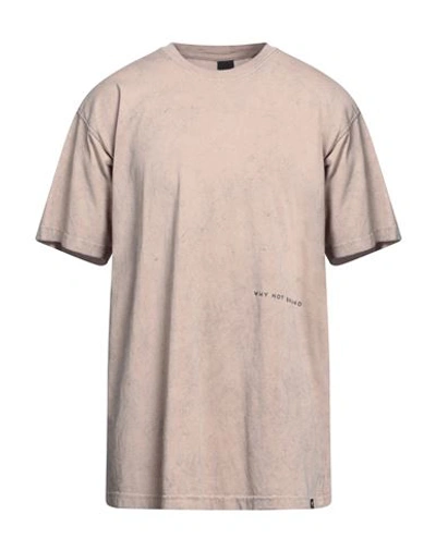 Shop Why Not Brand Man T-shirt Sand Size L Cotton In Beige