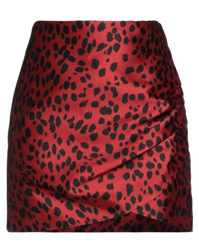 Just Cavalli Woman Mini Skirt Red Size 8 Polyester In Red