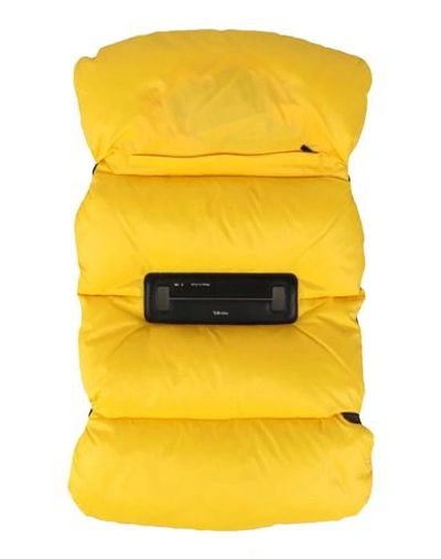 Valextra Woman Bag Accessories & Charms Yellow Size - Polyamide, Calfskin In Yellow