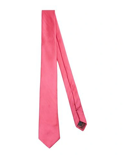 Shop Emporio Armani Man Ties & Bow Ties Pink Size - Viscose, Silk