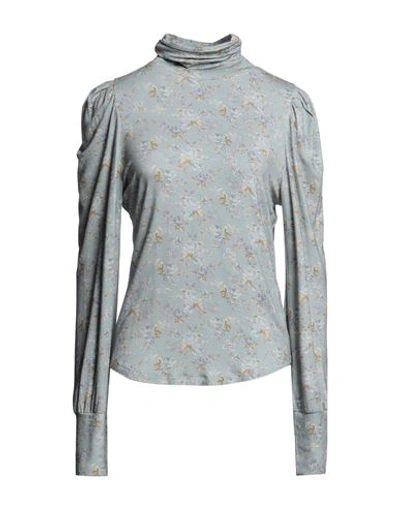 Loveshackfancy Woman T-shirt Pastel Blue Size Xl Viscose, Elastane In Blue