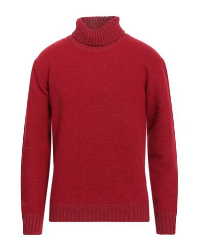 Shop Neill Katter Man Turtleneck Red Size 3xl Wool, Polyamide