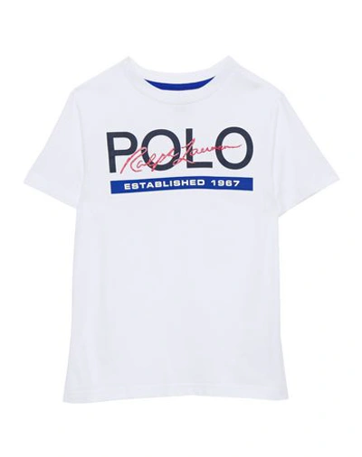 Shop Polo Ralph Lauren Polo T-shirt Toddler Boy T-shirt White Size 5 Cotton