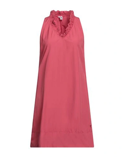 Shop European Culture Woman Mini Dress Pastel Pink Size Xxl Cotton