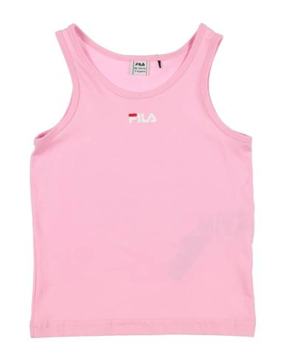 Shop Fila Toddler Girl Tank Top Pink Size 3 Cotton