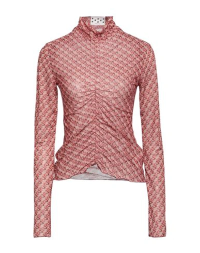 Shop Avavav Woman T-shirt Blush Size S Polyester, Elastane In Pink